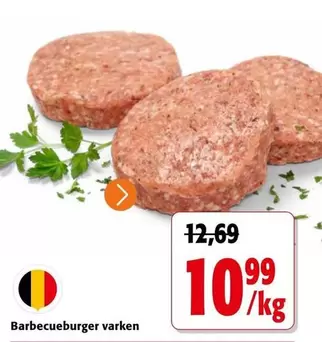Barbecueburger varken