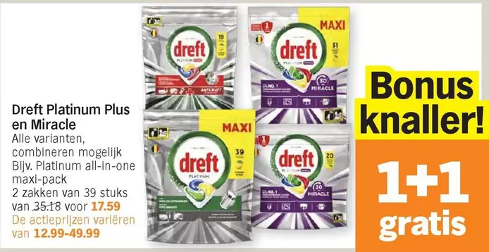 De - Dreft Platinum Plus en Miracle