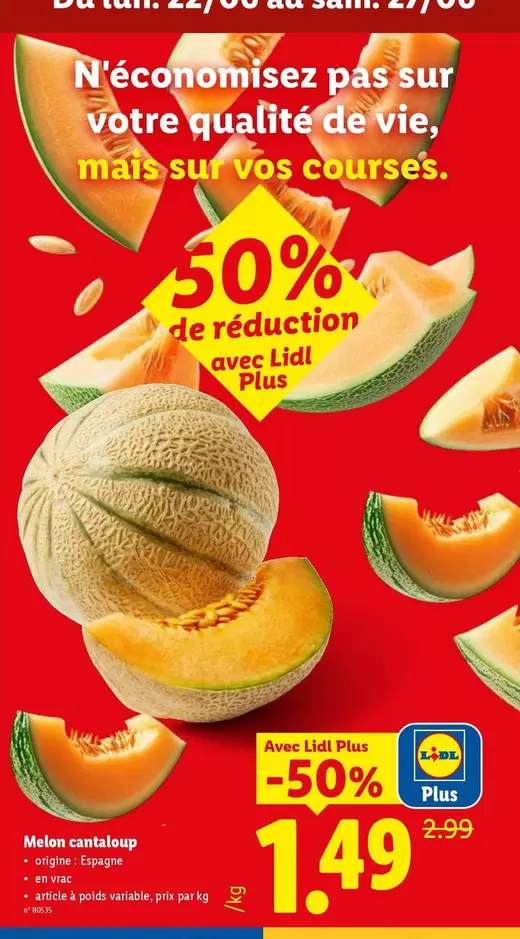 De - Melon cantaloup