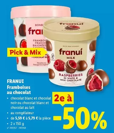 Mix - Framboises au chocolat