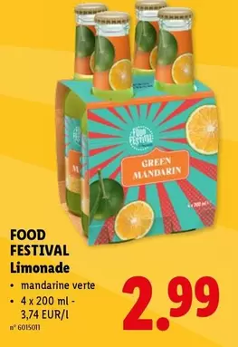 FOOD FESTIVAL Limonade - Green Mandarin