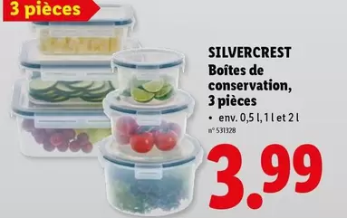 De - Boîtes de conservation, 3 pièces
