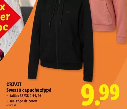 De - Sweat à capuche zippé