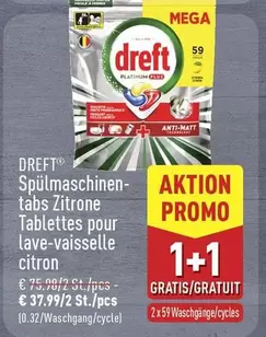 Mega - Spülmaschinen-tabs Zitrone Tablettes pour lave-vaisselle citron