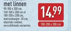 Hoeslakens met linnen