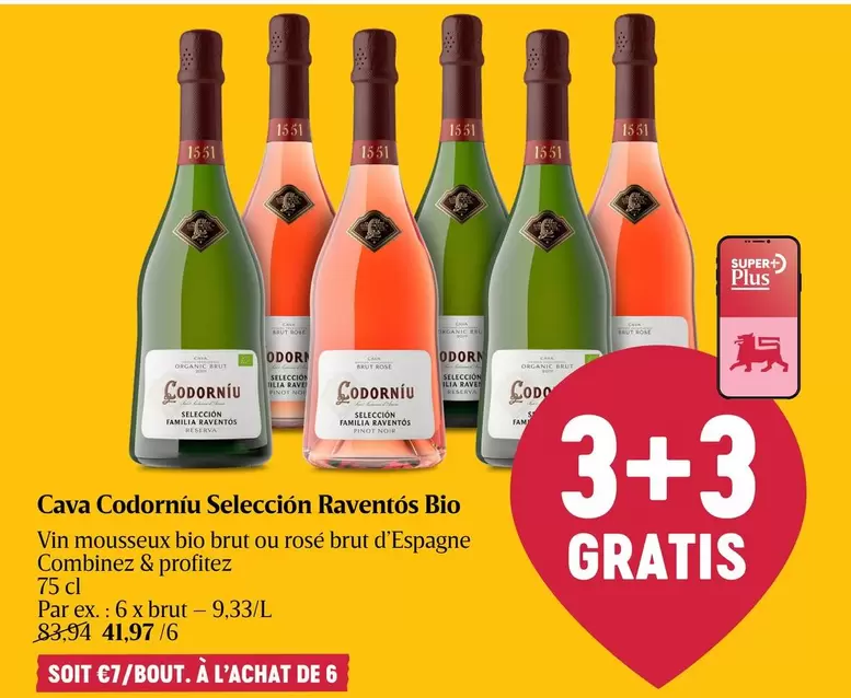De - Cava Codorníu Selección Raventós Bio