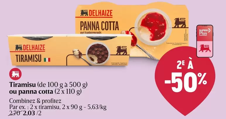 De - Tiramisu or panna cotta