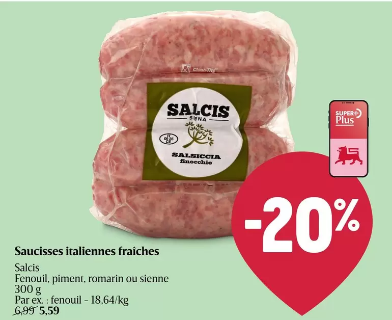Saucisses italiennes fraîches