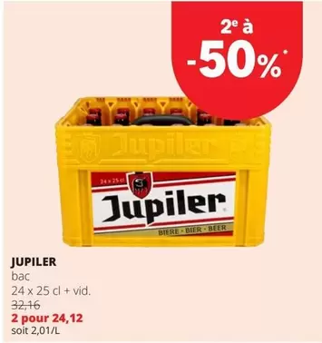 Jupiler - bac 24 x 25 cl + vid.