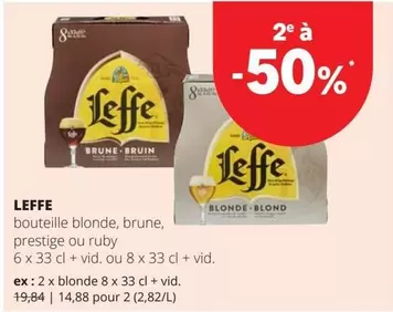 bouteille blonde, brune, prestige ou ruby