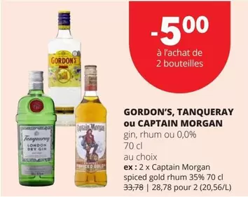London - GORDON'S, TANQUERAY ou CAPTAIN MORGAN