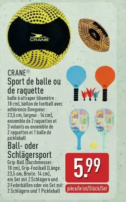 De - Sport de balle ou de raquette / Ball- oder Schlägersport