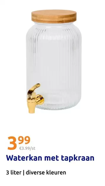 Waterkan met tapkraan