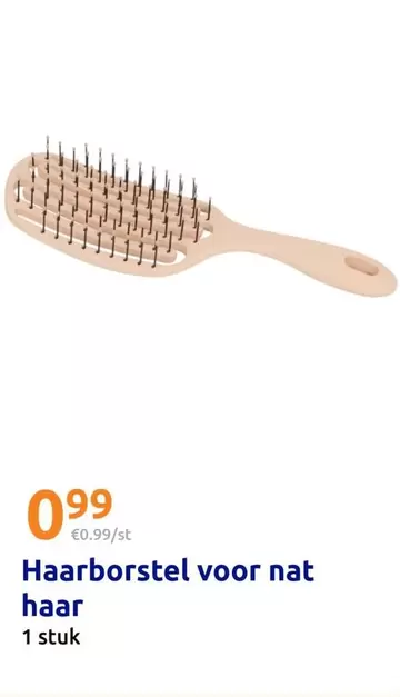 Haarborstel voor nat haar
