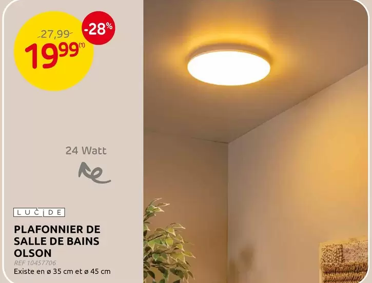 De - PLAFONNIER DE SALLE DE BAINS