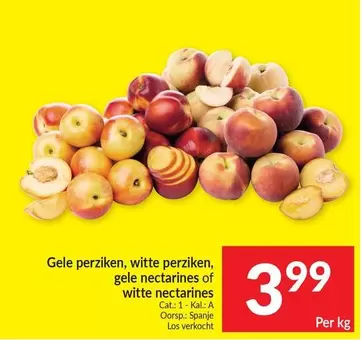 Cat - Gele perziken, witte perziken, gele nectarines of witte nectarines