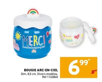 Merci - BOUGIE ARC-EN-CIEL