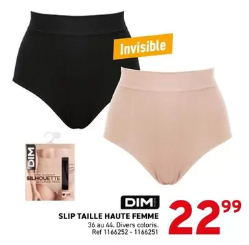 SLIP TAILLE HAUTE FEMME