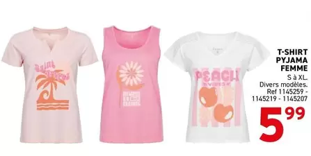 T-SHIRT PYJAMA FEMME
