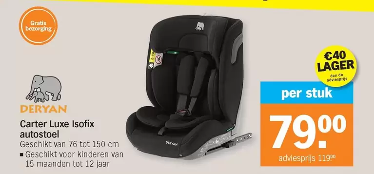 De - Carter Luxe Isofix autostoel