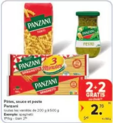 De - Pâtes, sauce et pesto