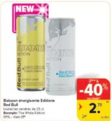 White - Boisson énergisante Editions