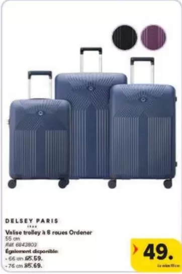 París - Velise trolley à 8 roues Ordener