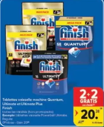 Mega - Tablettes vaisselle machine Quantum, Ultimate et Ultimate Plus
