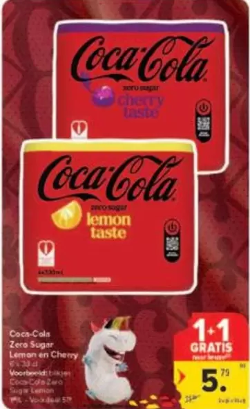 Coca Cola - Coca-Cola Zero Sugar Lemon Taste & Cherry Taste