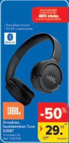JBL - Draadloze hoofdtelefoon Tune 525BT