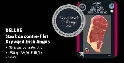 De - Steak de contre-filet Dry aged Irish Angus