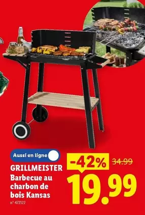 De - GRILLMEISTER Barbecue au charbon de bois Kansas