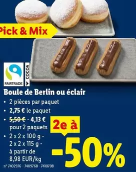 Mix - Boule de Berlin ou éclair