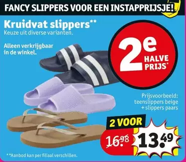 De - Kruidvat Slippers