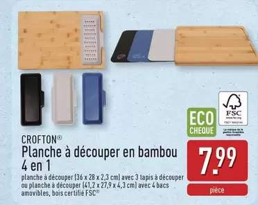 De - Planche à découper en bambou 4 en 1