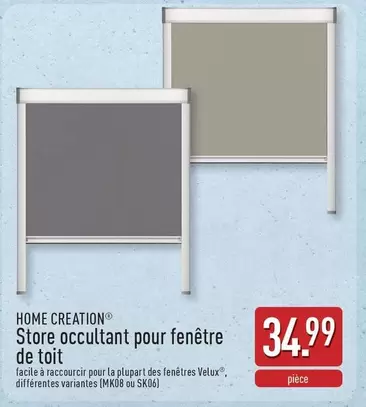 De - Store occultant pour fenêtre de toit