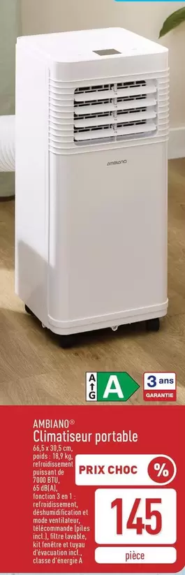 De - Climatiseur portable
