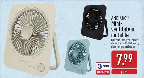De - Mini-ventilateur de table