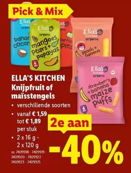 Mix - Kniijpfruit of maïsstengels