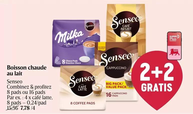 Senseo - Boisson chaude au lait
