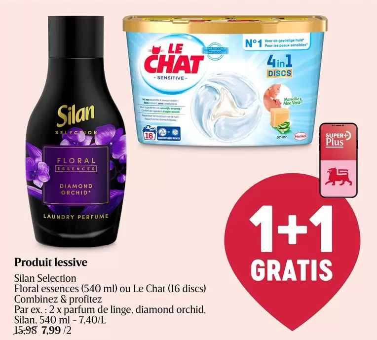 De - Floral essences (540 ml) ou Le Chat (16 discs)