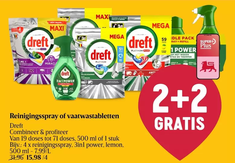 One - Reinigingsspray of vaatwastabletten