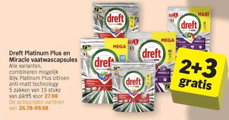Club - Platinum Plus en Miracle vaatwascapsules