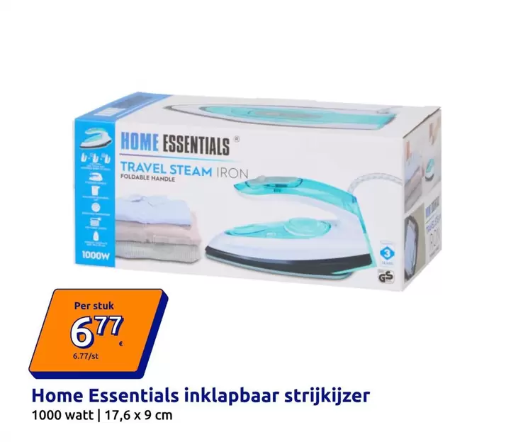 Home Essentials inklapbaar strijkijzer