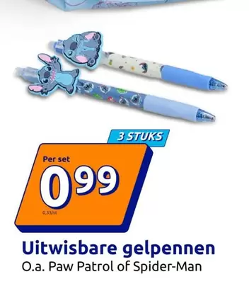 Paw Patrol - Uitwisbare gelpennen