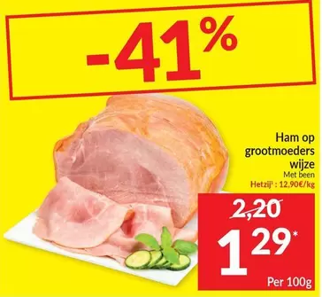 Ham op grootmoeders wijze