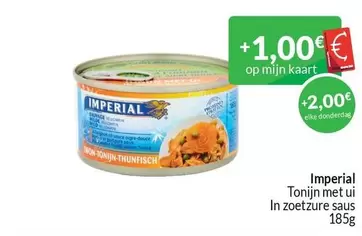Tonijn met ui in zoetzure saus