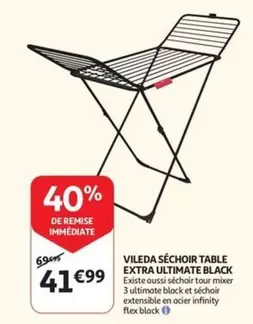De - SÉCHOIR TABLE EXTRA ULTIMATE BLACK
