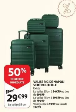 De - VALISE RIGIDE NAPOLI VERT BOUTEILLE