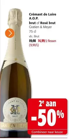 De - Crémant de Loire A.O.P. brut of Rosé brut